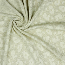 Jacquard tricoté avec fleurs et lurex-beige