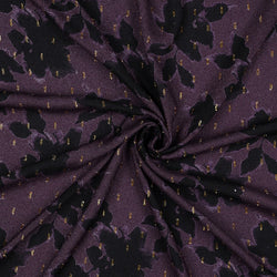 VISCOSE LUREX DIGITAL FLOWERS - Purple