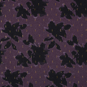 VISCOSE LUREX DIGITAL FLOWERS - Purple