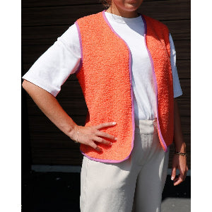 TEDDY POLAIRE DOUBLE FACE - Tangerine