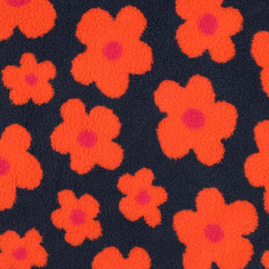 Teddy fleurs-BLEU MARINE/CORAL
