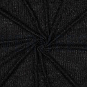 LUREX TRICOTÉ - LUREX NOIR ARGENT