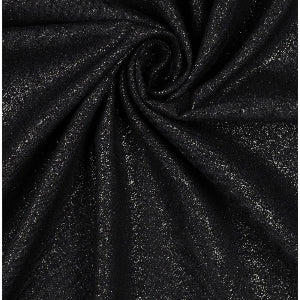 Popeline de Viscose  RADIANCE FOIL-Noir