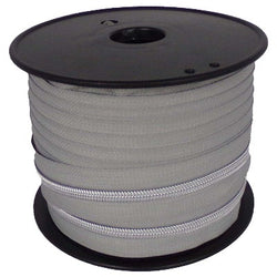 Tirette spirale au mètre  5mm chaine lurex argent gris pigeon - La boite à tissus