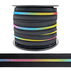 Tirette spirale au mètre  3mm chaine lurex (rainbow) Arc en ciel (Copie)
