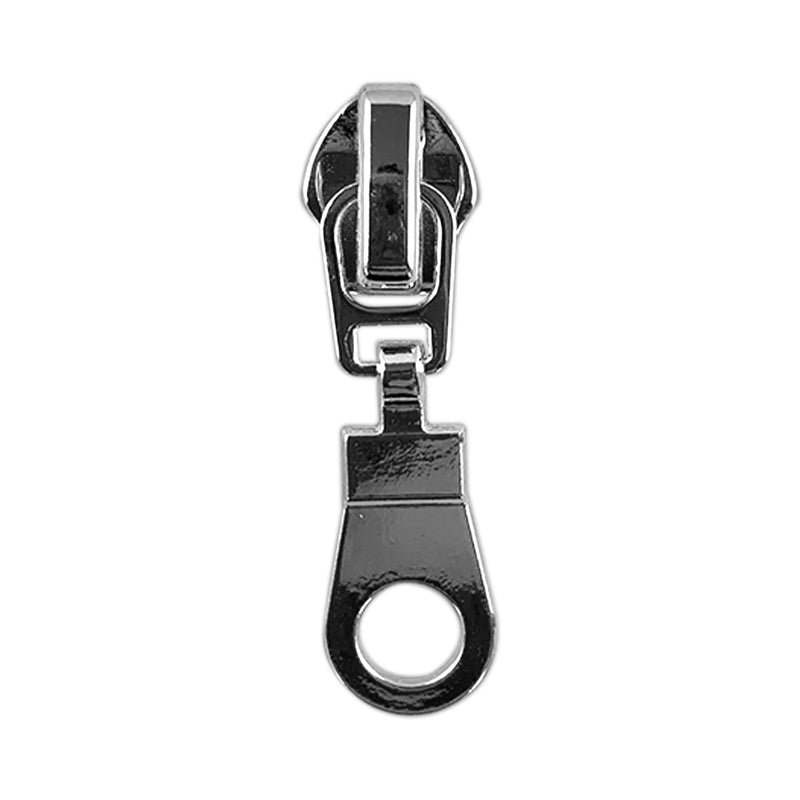 Tirette spirale au mètre  5mm chaine lurex argent gris pigeon - La boite à tissus
