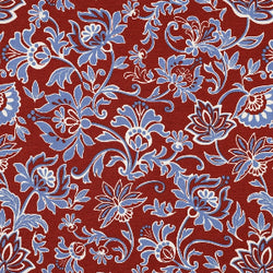 PUNTA DI ROMA PAISLEY FLOWERS - BORDEAUX