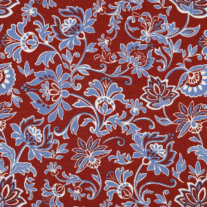PUNTA DI ROMA PAISLEY FLOWERS - BORDEAUX