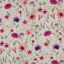 JERSEY DIGITAL FLEURS- BLANC CASSÉ