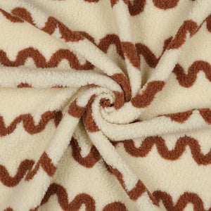 TEDDY JACQUARD VAGUES - CAMEL