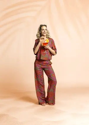 Voile de viscose imprimé Fleurs ensoleillées - La boite à tissus
