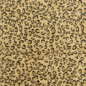 Super soft faux fur leopard print