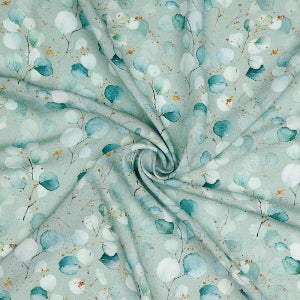 Popeline de Viscose -RADIANCE DIGITAL EUCALYPTUS - Sauge