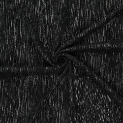 Velours côtelé stretch Foil- Noir