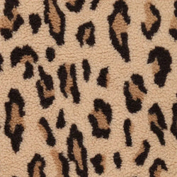 Sherpa panthère jacquard -Marron