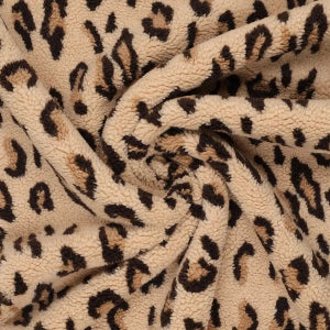 Sherpa panthère jacquard -Marron