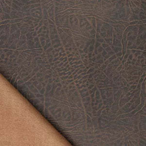 Leather Look Mix Suede - Noir