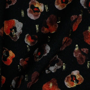 VISCOSE LUREX DIGITAL PEAU D'ANIMAL - NOIR