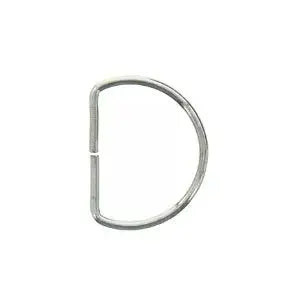 Anneau en D 30 mm - Argent - La boite à tissus