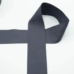Biais Popeline De Coton 6 cm Gris - La boite à tissus