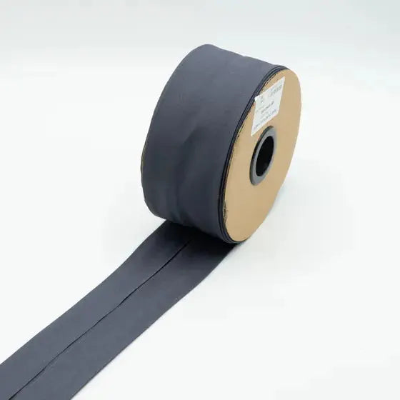 Biais Popeline De Coton 6 cm Gris - La boite à tissus