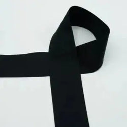 Biais Popeline De Coton 6 cm Noir - La boite à tissus Biais Popeline De Coton 6 cm Noir