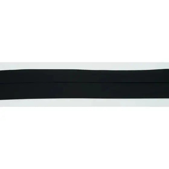 Biais Popeline De Coton 6 cm Noir - La boite à tissus Biais Popeline De Coton 6 cm Noir