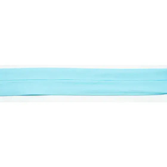 Biais Popeline De Coton 6 cm aqua - La boite à tissus Biais Popeline De Coton 6 cm aqua