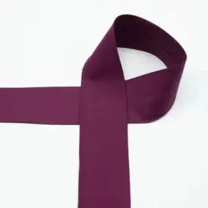 Biais Popeline De Coton 6 cm bordeau - La boite à tissus