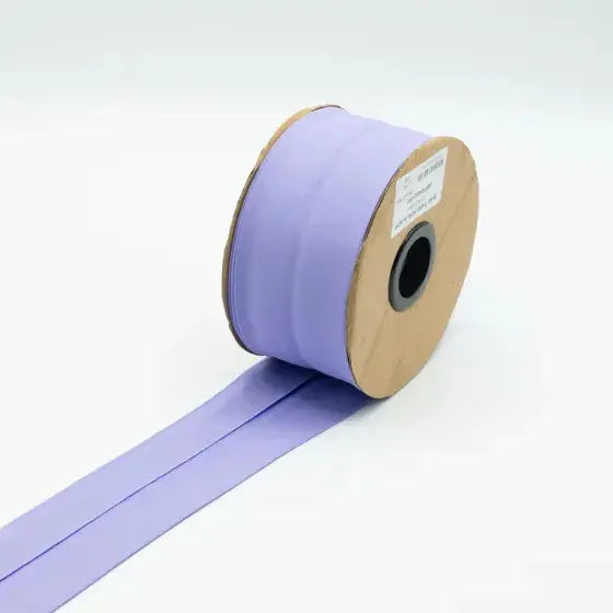 Biais Popeline De Coton 6 cm lilas - La boite à tissus Biais Popeline De Coton 6 cm lilas