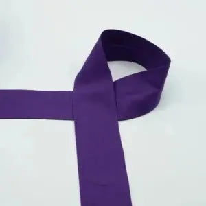 Biais Popeline De Coton 6 cm purple - La boite à tissus