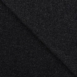 Bord côte lurex Noir-Argent - La boite à tissus Bord côte lurex Noir-Argent