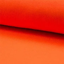 Bord côtelé épais orange  fluo - La boite à tissus