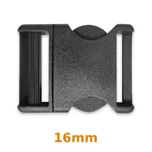 Boucle banane 16 mm - Noir - La boite à tissus