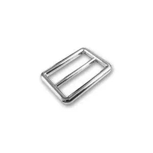 Boucle coulisse passant double finition inox 20 mm - La boite à tissus