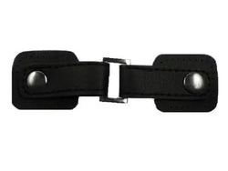 Bouton Brandebourg en simili cuir à coudre-Noir - La boite à tissus