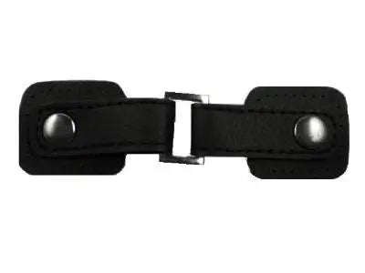 Bouton Brandebourg en simili cuir à coudre-Noir - La boite à tissus