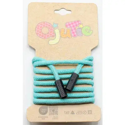 CORDON DE SERRAGE COTON 5MM X 1,15M, AVEC EMBOUTS/ CORDON SWEAT AQUA - La boite à tissus