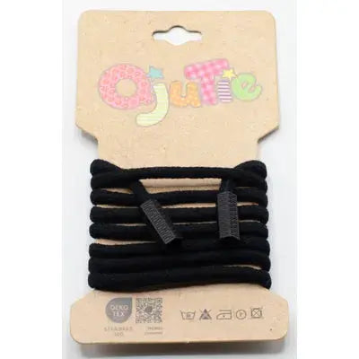 CORDON DE SERRAGE COTON 5MM X 1,15M, AVEC EMBOUTS/ CORDON SWEAT Noir - La boite à tissus