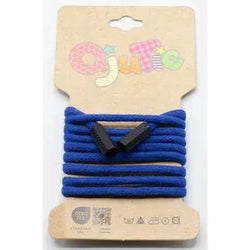 CORDON DE SERRAGE COTON 5MM X 1,15M, AVEC EMBOUTS/ CORDON SWEAT Royal - La boite à tissus
