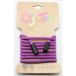 CORDON DE SERRAGE COTON 5MM X 1,15M, AVEC EMBOUTS/ CORDON SWEAT Violet - La boite à tissus