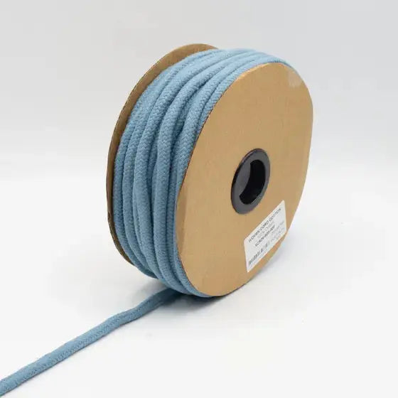 COTON CORDON TISSÉ Bleu Poussière 8MM - La boite à tissus