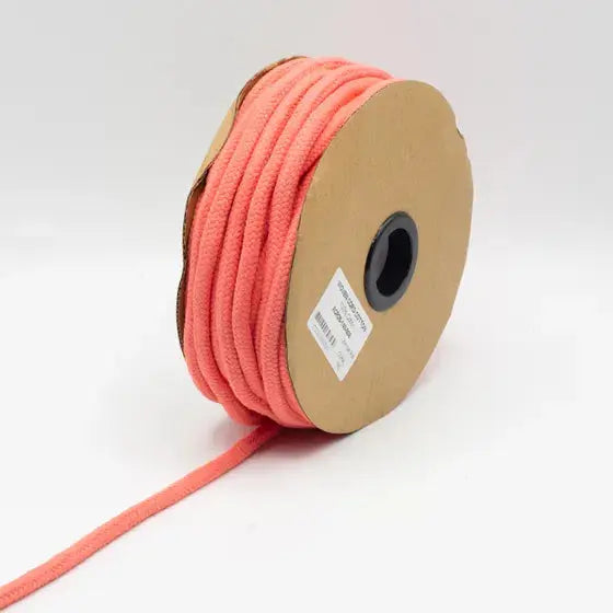 COTON CORDON TISSÉ CORAL 8MM - La boite à tissus
