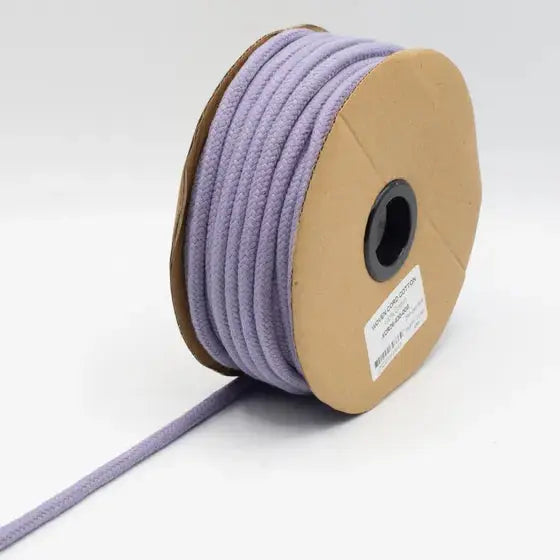 COTON CORDON TISSÉ Lilas 8MM - La boite à tissus