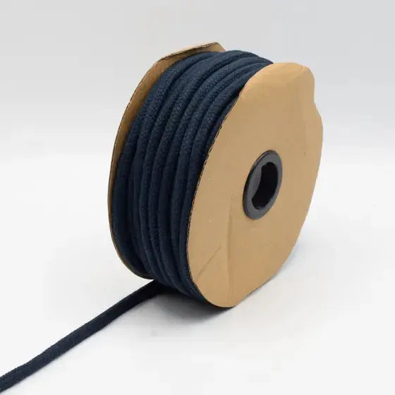 COTON CORDON TISSÉ MARINE 8MM - La boite à tissus