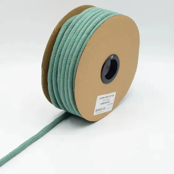 COTON CORDON TISSÉ Menthe Foncé 8MM - La boite à tissus
