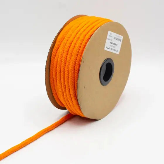 COTON CORDON TISSÉ ORANGE 8MM - La boite à tissus