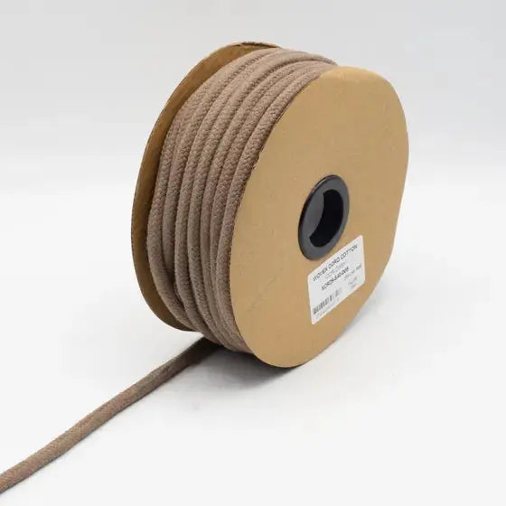 COTON CORDON TISSÉ TAUPE 8MM - La boite à tissus