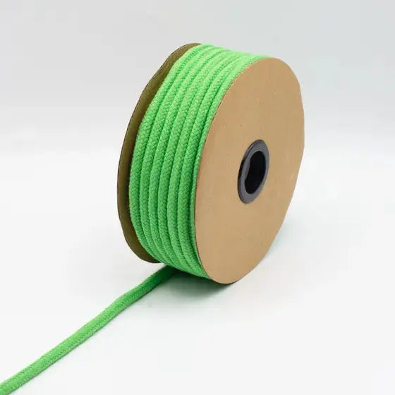 COTON CORDON TISSÉ VERT 8MM - La boite à tissus