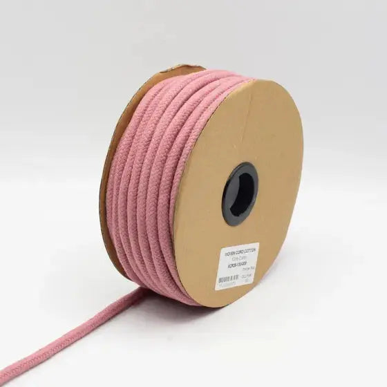 COTON CORDON TISSÉ Vieux Rose 8MM - La boite à tissus